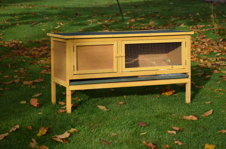 dobar Kleintierstall Tradition Outdoor aus Holz mit verzinktem Boden